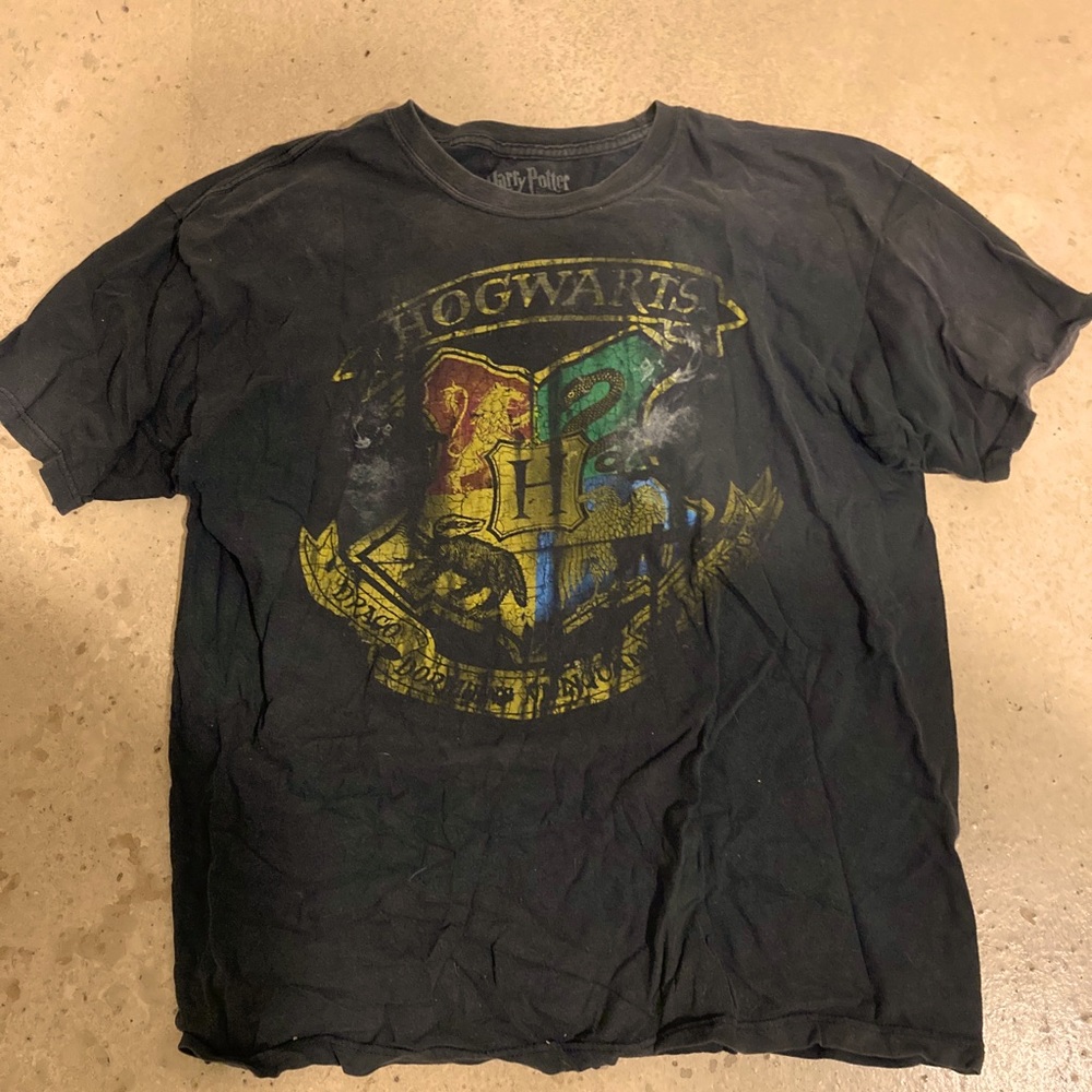 Faded Harry Potter Hogwarts crest T-Shirt